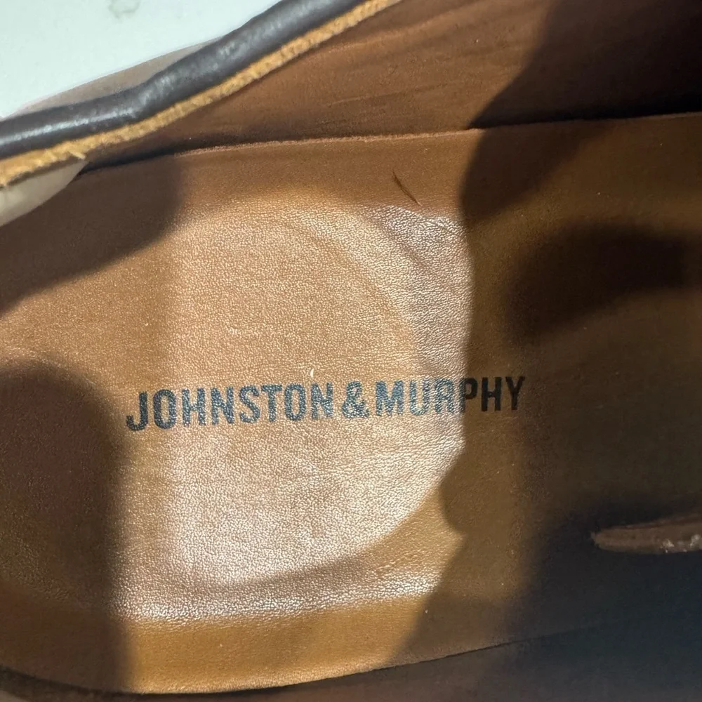 Johnston & Murphy Men's Brown Leather Shoes Item 15-8042